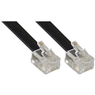 InLine - Telefoonkabel - RJ-11 (M) naar RJ-11 (M) - 15 m InLine - Telefoonkabel - RJ-11 (M) naar RJ-11 (M) - 15 m