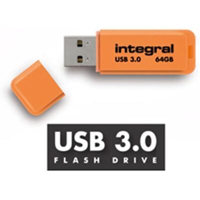 INTEGRAL FND CLE USB 3,0 32GB NEON ORANG INTEGRAL FND CLE USB 3,0 32GB NEON ORANG