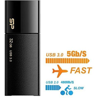 SILICON POWER Blaze B05 - USB-flashstation - 32 GB SILICON POWER Blaze B05 - USB-flashstation - 32 GB