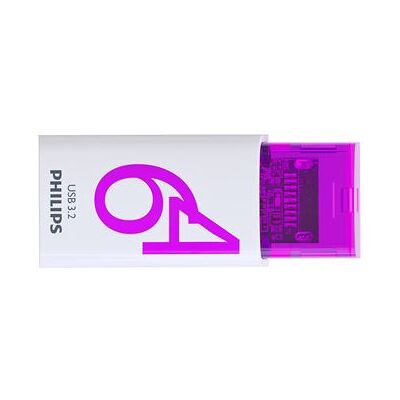 Philips Phillips Usb-c Flash Drive Edition Click 3.2 64 Gb Wit En Paars Philips Phillips Usb-c Flash Drive Edition Click 3.2 64 Gb Wit En Paars