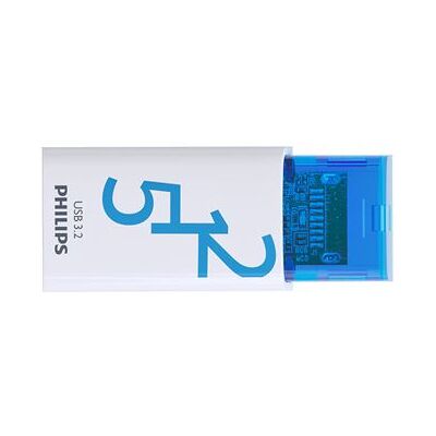 Philips USB-stick USB-C Click 512 GB Blauw Philips USB-stick USB-C Click 512 GB Blauw