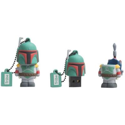 Tribe Silver Sanz BOBA FETT - USB-flashstation - 16 GB Tribe Silver Sanz BOBA FETT - USB-flashstation - 16 GB