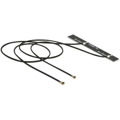 Delock WLAN Twin Antenna - Antenne - Wi-Fi - 5 dBi - zwart Delock WLAN Twin Antenna - Antenne - Wi-Fi - 5 dBi - zwart