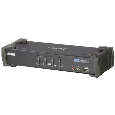 Aten technology ATEN CubiQ CS1764A - KVM / audioschakelaar - 4 x KVM / audio - 1 lokale gebruiker - desktop Aten technology ATEN CubiQ CS1764A - KVM / audioschakelaar - 4 x KVM / audio - 1 lokale gebruiker - desktop