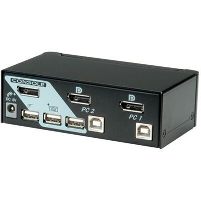 Secomp ROLINE - KVM / USB switch - 2 x KVM / USB - 1 lokale gebruiker - desktop Secomp ROLINE - KVM / USB switch - 2 x KVM / USB - 1 lokale gebruiker - desktop