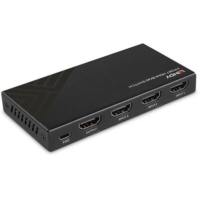 Lindy - Video/audio-schakelaar - 8K60 - 3 x HDMI - desktop Lindy - Video/audio-schakelaar - 8K60 - 3 x HDMI - desktop