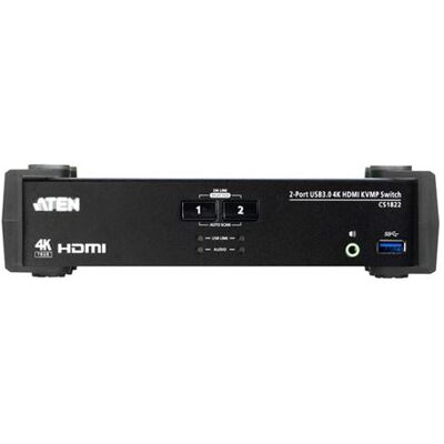 ATEN CS1822 KVMP Switch - KVM / audio / USB switch - 2 x KVM / audio / USB - 1 lokale gebruiker - desktop - voor VanCryst VS182B ATEN CS1822 KVMP Switch - KVM / audio / USB switch - 2 x KVM / audio / USB - 1 lokale gebruiker - desktop - voor VanCryst VS182B