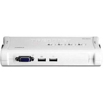 TRENDnet TK 407K - KVM-schakelaar - 4 x KVM port(s) - 1 lokale gebruiker - desktop TRENDnet TK 407K - KVM-schakelaar - 4 x KVM port(s) - 1 lokale gebruiker - desktop