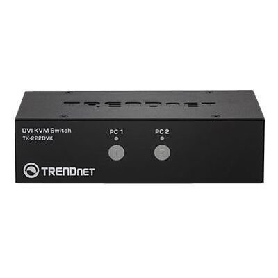 TRENDnet TK 222DVK - KVM / audio / USB switch - 2 x KVM / audio / USB - 1 lokale gebruiker - desktop TRENDnet TK 222DVK - KVM / audio / USB switch - 2 x KVM / audio / USB - 1 lokale gebruiker - desktop