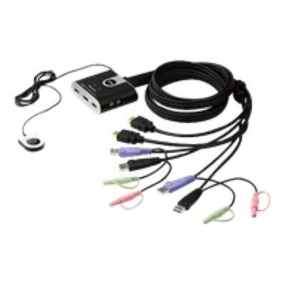 Aten technology ATEN CS692 - KVM / audioschakelaar - 2 x KVM / audio - 1 lokale gebruiker - desktop Aten technology ATEN CS692 - KVM / audioschakelaar - 2 x KVM / audio - 1 lokale gebruiker - desktop