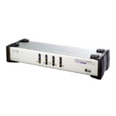 ATEN Technology ATEN MasterView CS-1744C Dual-View - KVM / audio / USB switch - 4 poorten - desktop ATEN Technology ATEN MasterView CS-1744C Dual-View - KVM / audio / USB switch - 4 poorten - desktop