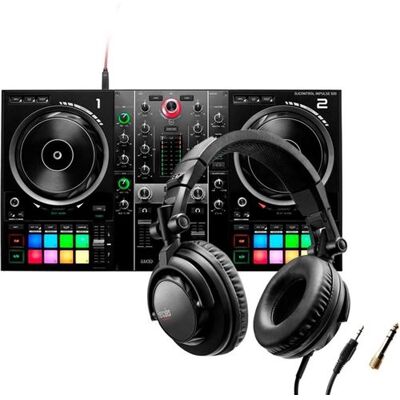 Hercules DJ Control Inpulse 500 – 2-decks USB DJ-controller + HDP DJ45 DJ-koptelefoon Hercules DJ Control Inpulse 500 – 2-decks USB DJ-controller + HDP DJ45 DJ-koptelefoon