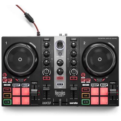 Hercules Mengpaneel DJ Control Inpulse 200 MK2 Zwart Hercules Mengpaneel DJ Control Inpulse 200 MK2 Zwart