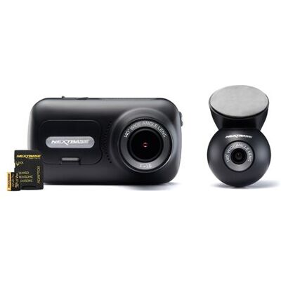 Boordcamera Next Base Dashcam 320X Zwart en grijs + Groothoek camera achter + 32GB SD kaart Boordcamera Next Base Dashcam 320X Zwart en grijs + Groothoek camera achter + 32GB SD kaart