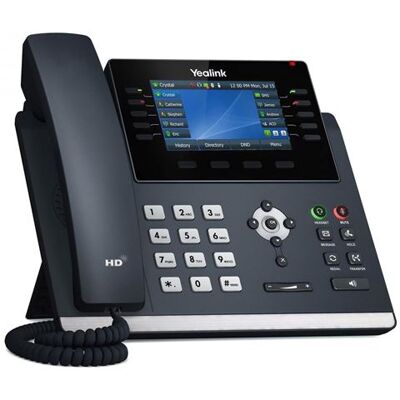 Yealink SIP-T46U - VoIP-telefoon met nummerherkenning - 3-weg geschikt voor oproepen - SIP, SIP v2 - 16 lijnen Yealink SIP-T46U - VoIP-telefoon met nummerherkenning - 3-weg geschikt voor oproepen - SIP, SIP v2 - 16 lijnen