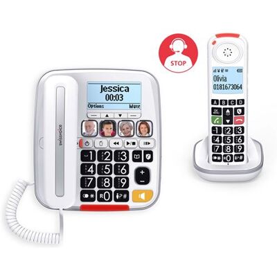 Swissvoice Draadloze telefoon Xtra 3355 Combo Wit Swissvoice Draadloze telefoon Xtra 3355 Combo Wit