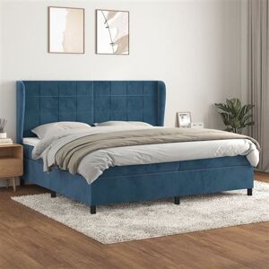 vidaXL Sommier à Lattes de Lit et Matelas, Lit Rembourré, Lit Double, Lit Adulte de Chambre à Coucher Intérieur, Moderne, Bleu Foncé 200x200cm Velours vidaXL Sommier à Lattes de Lit et Matelas, Lit Rembourré, Lit Double, Lit Adulte de Chambre à Coucher Intérieur, Moderne, Bleu Foncé 200x200cm Velours