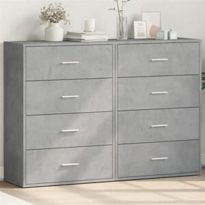 vidaXL Dressoirs 2 st 60x31x84 cm bewerkt hout betongrijs3276584 vidaXL Dressoirs 2 st 60x31x84 cm bewerkt hout betongrijs3276584