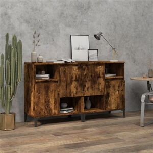 vidaXL Dressoirs 2 st 60x35x70 cm bewerkt hout gerookt eikenkleurig vidaXL Dressoirs 2 st 60x35x70 cm bewerkt hout gerookt eikenkleurig