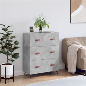 vidaXL Commode, Armoire avec Pieds, Buffet avec 4 Tiroirs, Meuble de Rangement Salle de Séjour Bureau Chambre à Coucher, Gris Béton Bois d'Ingénierie vidaXL Commode, Armoire avec Pieds, Buffet avec 4 Tiroirs, Meuble de Rangement Salle de Séjour Bureau Chambre à Coucher, Gris Béton Bois d'Ingénierie