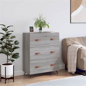 vidaXL Commode, Armoire avec Pieds, Buffet avec 4 Tiroirs, Meuble de Rangement Salle de Séjour Bureau Chambre à Coucher, Gris Sonoma Bois d'Ingénierie vidaXL Commode, Armoire avec Pieds, Buffet avec 4 Tiroirs, Meuble de Rangement Salle de Séjour Bureau Chambre à Coucher, Gris Sonoma Bois d'Ingénierie