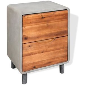 VIDAXL vidaX Table de Chevet 40x30x50 cm Table de Nuit Chambre Bois d'Acacia Massif VIDAXL vidaX Table de Chevet 40x30x50 cm Table de Nuit Chambre Bois d'Acacia Massif