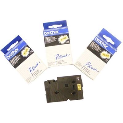 Brother TZFX651 - Zwart op geel - Rol (2,4 cm) printertape - voor Brother PT-D600; P-Touch PT-2430, 2470, 3600, 9800, D610, D800, E500, E550, H500, P750 Brother TZFX651 - Zwart op geel - Rol (2,4 cm) printertape - voor Brother PT-D600; P-Touch PT-2430, 2470, 3600, 9800, D610, D800, E500, E550, H500, P750