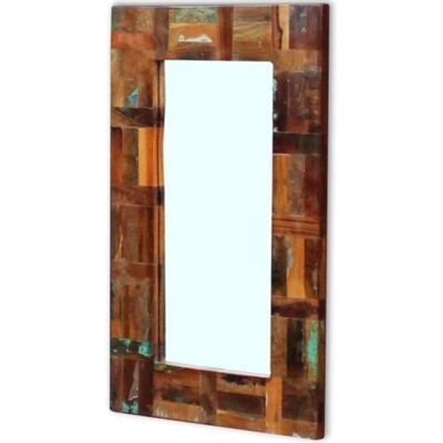 vidaXL Miroir Bois de Récupération Massif Salle de Bains Couloir Toilette vidaXL Miroir Bois de Récupération Massif Salle de Bains Couloir Toilette