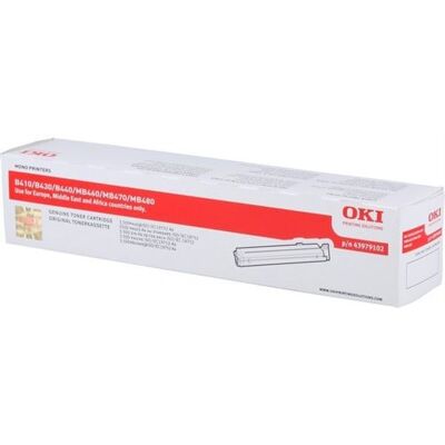 OKI - Zwart - origineel - tonercartridge - voor B410d, 410dn, 430d, 430dn, 440dn; MB460, 470, 480 OKI - Zwart - origineel - tonercartridge - voor B410d, 410dn, 430d, 430dn, 440dn; MB460, 470, 480
