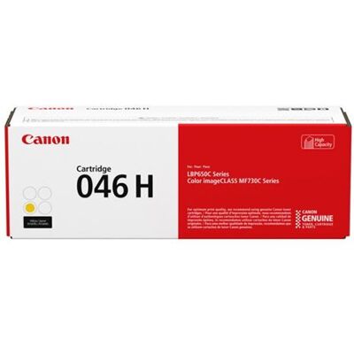 Canon 046 H - Hoge capaciteit - geel - origineel - tonercartridge - voor imageCLASS LBP654, MF731, MF733, MF735; i-SENSYS LBP653, LBP654, MF732, MF734, MF735 Canon 046 H - Hoge capaciteit - geel - origineel - tonercartridge - voor imageCLASS LBP654, MF731, MF733, MF735; i-SENSYS LBP653, LBP654, MF732, MF734, MF735