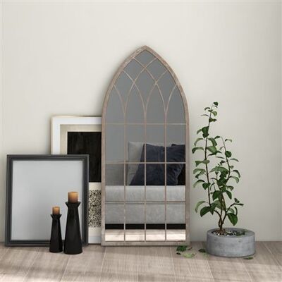 vidaXL Miroir Décoratif de Salon Décoration de Salle de Séjour Miroir Mural Suspendu Sable 100x45cm Fer pour Utilisation Intérieure vidaXL Miroir Décoratif de Salon Décoration de Salle de Séjour Miroir Mural Suspendu Sable 100x45cm Fer pour Utilisation Intérieure