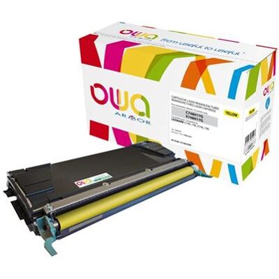 Armor OWA - Hoge capaciteit - geel - compatibel - gereviseerd - tonercartridge (alternatief voor: Lexmark C746, Lexmark X746, Lexmark X748) - voor Lexmark C748de, C748dte, C748e Armor OWA - Hoge capaciteit - geel - compatibel - gereviseerd - tonercartridge (alternatief voor: Lexmark C746, Lexmark X746, Lexmark X748) - voor Lexmark C748de, C748dte, C748e