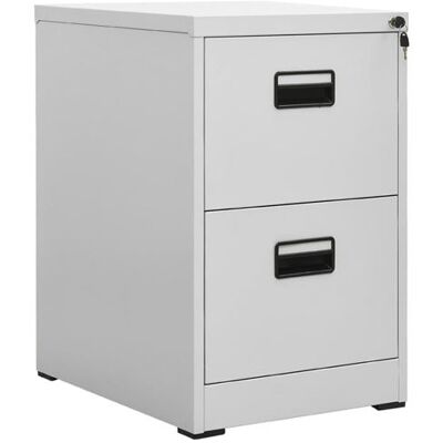 vidaXL Classeur Armoire à Dossiers Armoire de Classement Stockage de Fichiers Meuble de Classement Bureau Intérieur Gris Clair 46x62x72,5 cm Acier vidaXL Classeur Armoire à Dossiers Armoire de Classement Stockage de Fichiers Meuble de Classement Bureau Intérieur Gris Clair 46x62x72,5 cm Acier