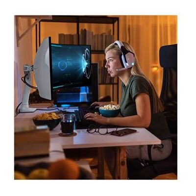 Ergotron HX - Bevestigingskit (scharnierarm, bureauklembevestiging, uitschuifbare arm, pakkingring bevestiging, HD-draaipunt) - Constante Kracht Technologie - voor lcd-scherm / gebogen lcd-scherm - wit - schermgrootte: up to 49" Ergotron HX - Bevestigingskit (scharnierarm, bureauklembevestiging, uitschuifbare arm, pakkingring bevestiging, HD-draaipunt) - Constante Kracht Technologie - voor lcd-scherm / gebogen lcd-scherm - wit - schermgrootte: up to 49"
