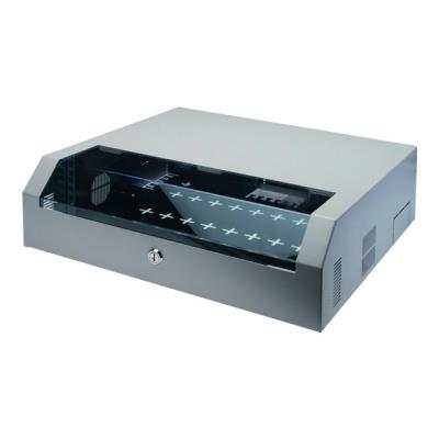 Digitus SoHo Slim Line DN-19 04U-PB - kabinet om aan de muur te bevestigen - 5U Digitus SoHo Slim Line DN-19 04U-PB - kabinet om aan de muur te bevestigen - 5U