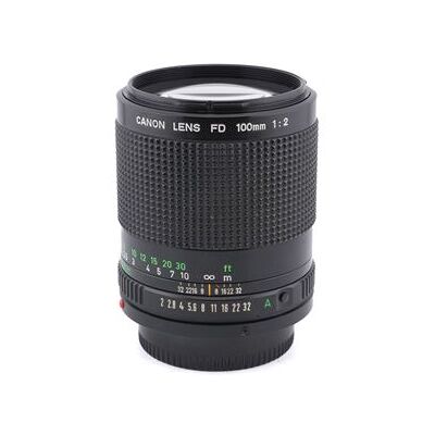 Canon Objectief met vaste brandpuntsafstand 100mm f2 FDn Zwart Refurbished Canon Objectief met vaste brandpuntsafstand 100mm f2 FDn Zwart Refurbished