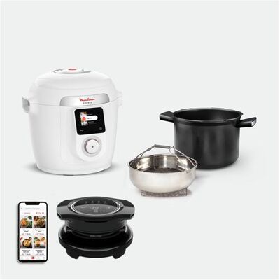 Moulinex Hogedrukmultikoker Cookeo Wifi 9-in-1 + Extra crisp air fryer deksel YY5855FB Wit Moulinex Hogedrukmultikoker Cookeo Wifi 9-in-1 + Extra crisp air fryer deksel YY5855FB Wit