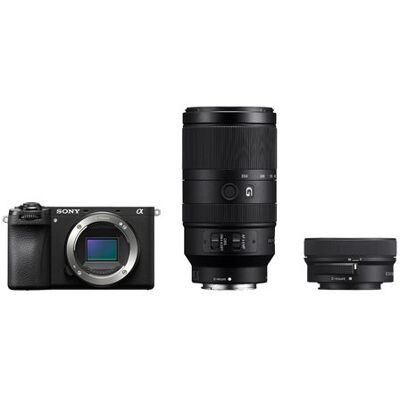 Sony Wildfotografie-set Hybride Camera Alpha 6700kb E Pz 16-50 Mm F3.5-5.6 Oss Ii Zwart + Sony Objectief E 70-350 Mm F4.5-6.3 G Oss Sony Wildfotografie-set Hybride Camera Alpha 6700kb E Pz 16-50 Mm F3.5-5.6 Oss Ii Zwart + Sony Objectief E 70-350 Mm F4.5-6.3 G Oss