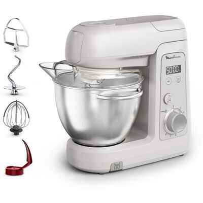 Moulinex Keukenrobot Bake Partner QA540BF1 4.6 L 1100 W Fair Grey Moulinex Keukenrobot Bake Partner QA540BF1 4.6 L 1100 W Fair Grey