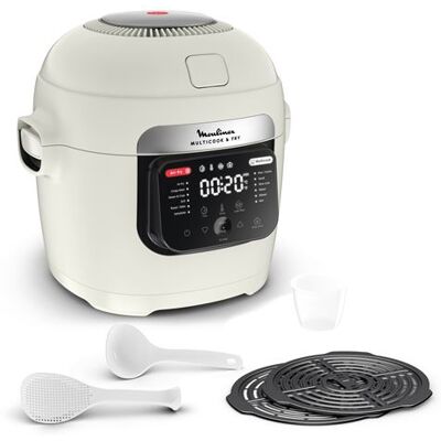 Moulinex Slow Cooker Multicook & Fry MZ7311 1200 W Wit Moulinex Slow Cooker Multicook & Fry MZ7311 1200 W Wit
