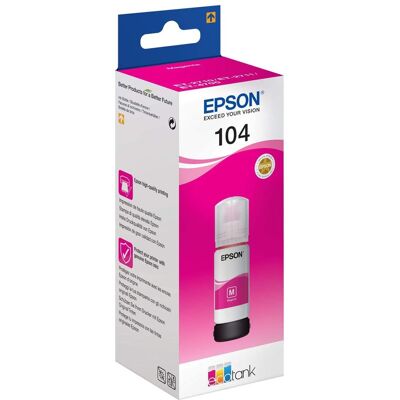 Epson EcoTank-inktpatroon 104 Magenta Epson EcoTank-inktpatroon 104 Magenta