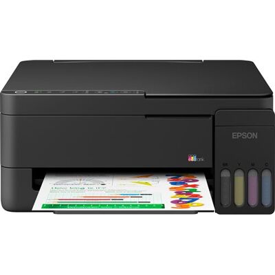 Epson EcoTank ET-2912 - Multifunctionele printer - kleur - inktjet - ITS - Letter A (216 x 279 mm) (origineel) - A4/Letter (doorsnede) - maximaal 11 ppm (printend) - 100 vellen - Wi-Fi(n), USB - zwart Epson EcoTank ET-2912 - Multifunctionele printer - kleur - inktjet - ITS - Letter A (216 x 279 mm) (origineel) - A4/Letter (doorsnede) - maximaal 11 ppm (printend) - 100 vellen - Wi-Fi(n), USB - zwart