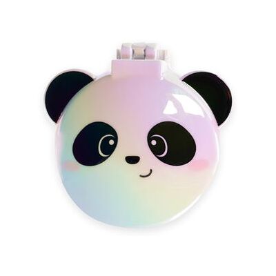 Legami HAIRBRUSH WITH MIRROR - NICE HAIR - WHITE - PANDA 4X Legami HAIRBRUSH WITH MIRROR - NICE HAIR - WHITE - PANDA 4X