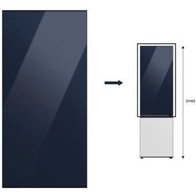 Samsung Bovendeur RA-B23EUT41GM voor RB38A en RB3EA Glam Navy Op Maat 203cm Combikoelkast Samsung Bovendeur RA-B23EUT41GM voor RB38A en RB3EA Glam Navy Op Maat 203cm Combikoelkast