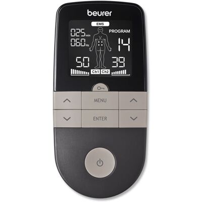 Beurer Elektrostimulatie EM1R Relief + TENS/EMS Antracietgrijs Beurer Elektrostimulatie EM1R Relief + TENS/EMS Antracietgrijs
