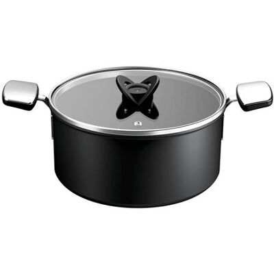 Tefal Stoofpot 24 cm + deksel Excellence+ FusionCore-coating G3284653 Tefal Stoofpot 24 cm + deksel Excellence+ FusionCore-coating G3284653
