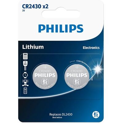 Philips Batterij CR2430 x 2 Philips Batterij CR2430 x 2