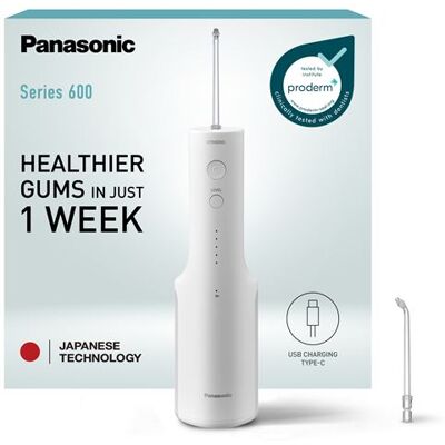 Panasonic Draadloze Waterflosser EW-DJ66-W303 Wit Panasonic Draadloze Waterflosser EW-DJ66-W303 Wit