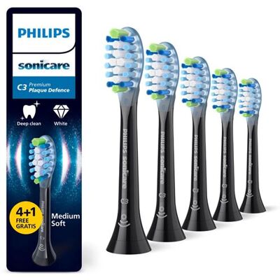 Philips Tandenborstelset Sonicare HX9045/88 van 5 stuks zwart Philips Tandenborstelset Sonicare HX9045/88 van 5 stuks zwart