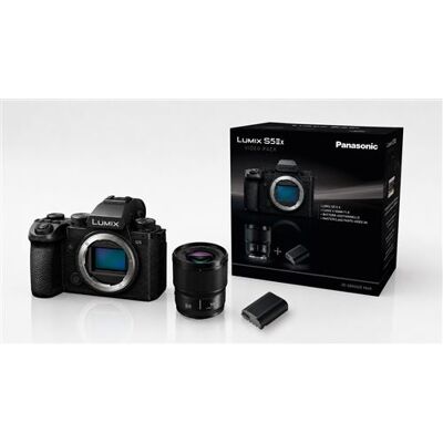 Panasonic Hybride Camera Lumix S5IIX Zwart + Objectief 50 mm F1.8 Zwart + Masterclass Foto-Video 3u + 2de Batterij Panasonic Hybride Camera Lumix S5IIX Zwart + Objectief 50 mm F1.8 Zwart + Masterclass Foto-Video 3u + 2de Batterij